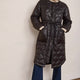 Netty Longline Quilted Coat - Black