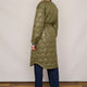 Netty Longline Quilted Coat - Khaki