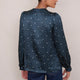 Norah Silk Blouse - Midnight Spot