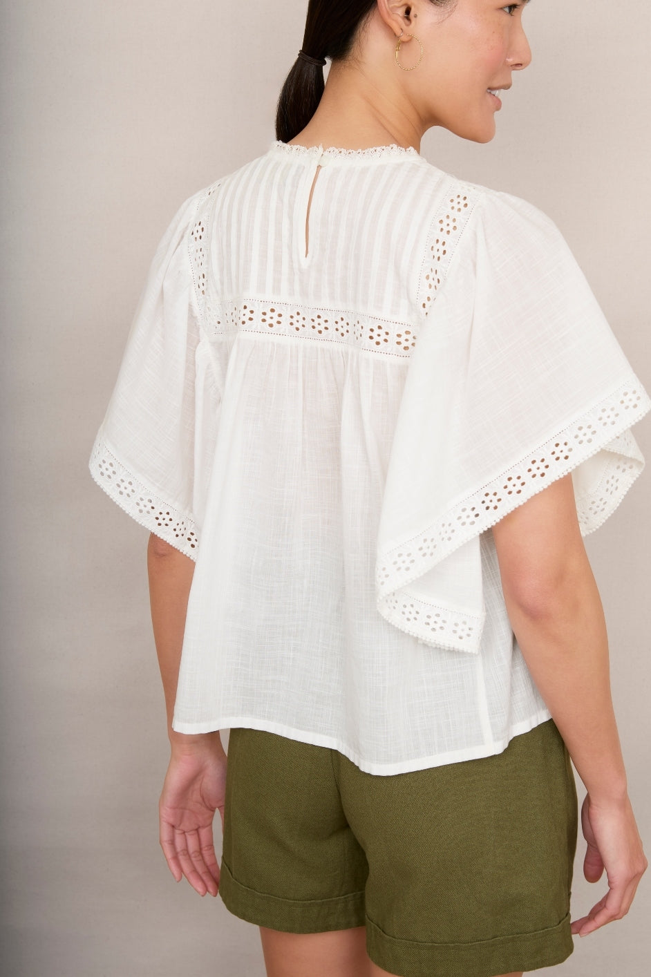 Olivia Lace Blouse - Ivory