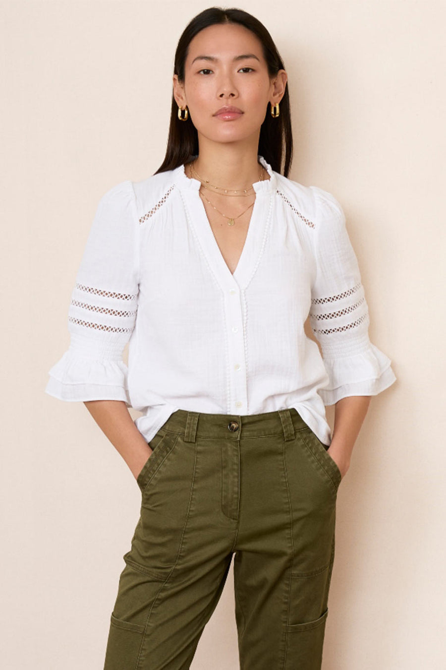 Parker Blouse - White