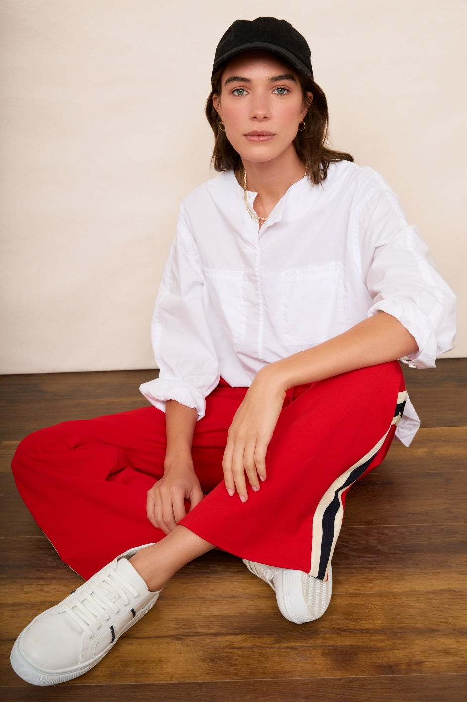 Red 2024 ponte pants