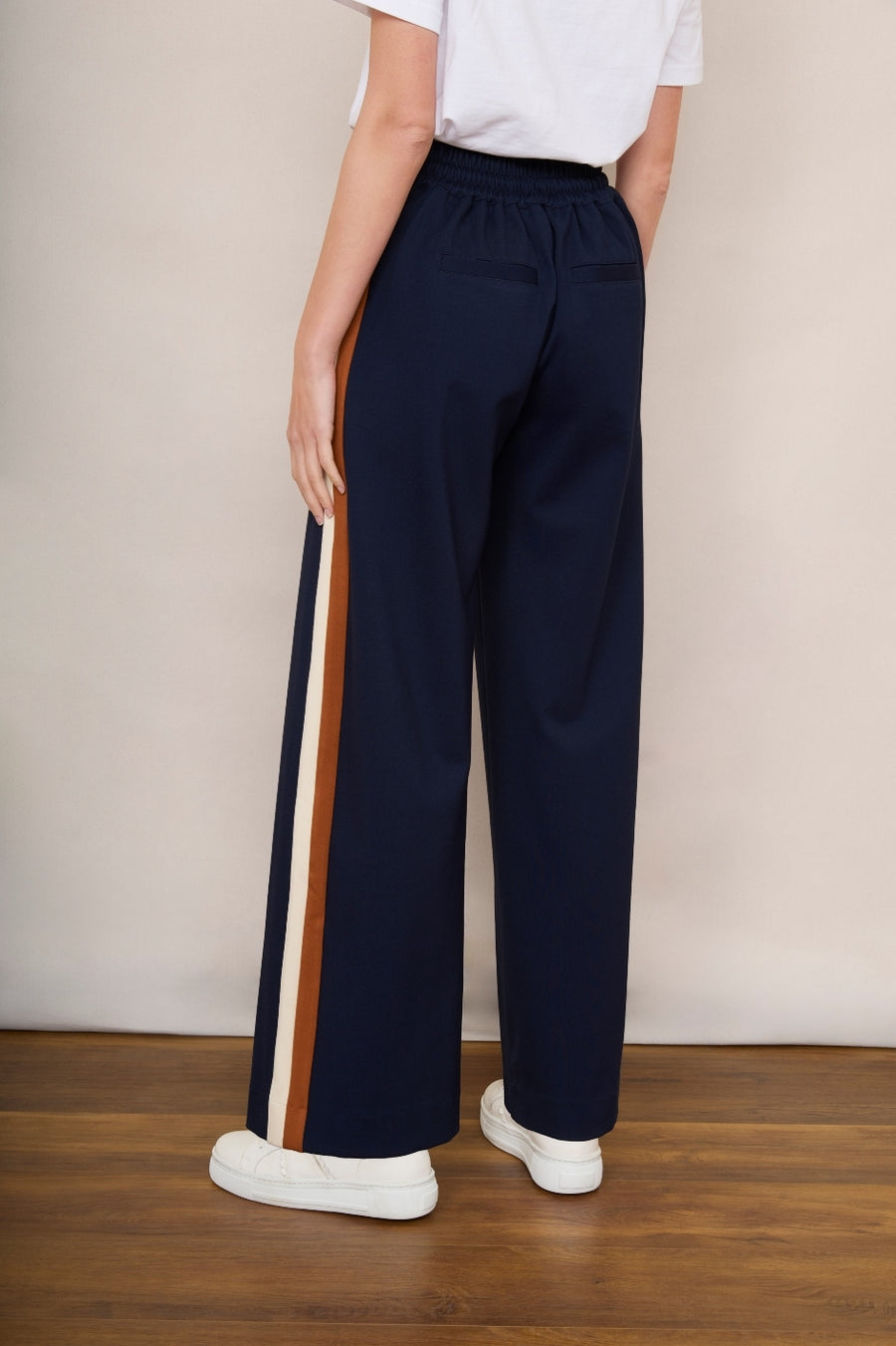 Penny Ponte Wide Leg Trouser - Deep Midnight