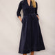 Paloma Velour Dress - Midnight