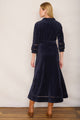 Paloma Velour Dress - Midnight