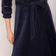 Paloma Velour Dress - Midnight