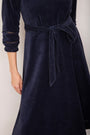 Paloma Velour Dress - Midnight