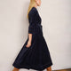 Paloma Velour Dress - Midnight