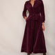 Paloma Velour Dress - Plum