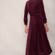 Paloma Velour Dress - Plum