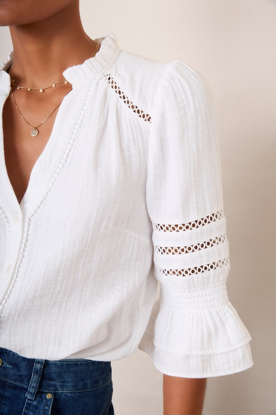 Parker Blouse - White