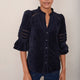 Parker Velour Blouse  - Midnight