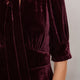 Paulina Silk Velvet Jumpsuit - Deep Plum