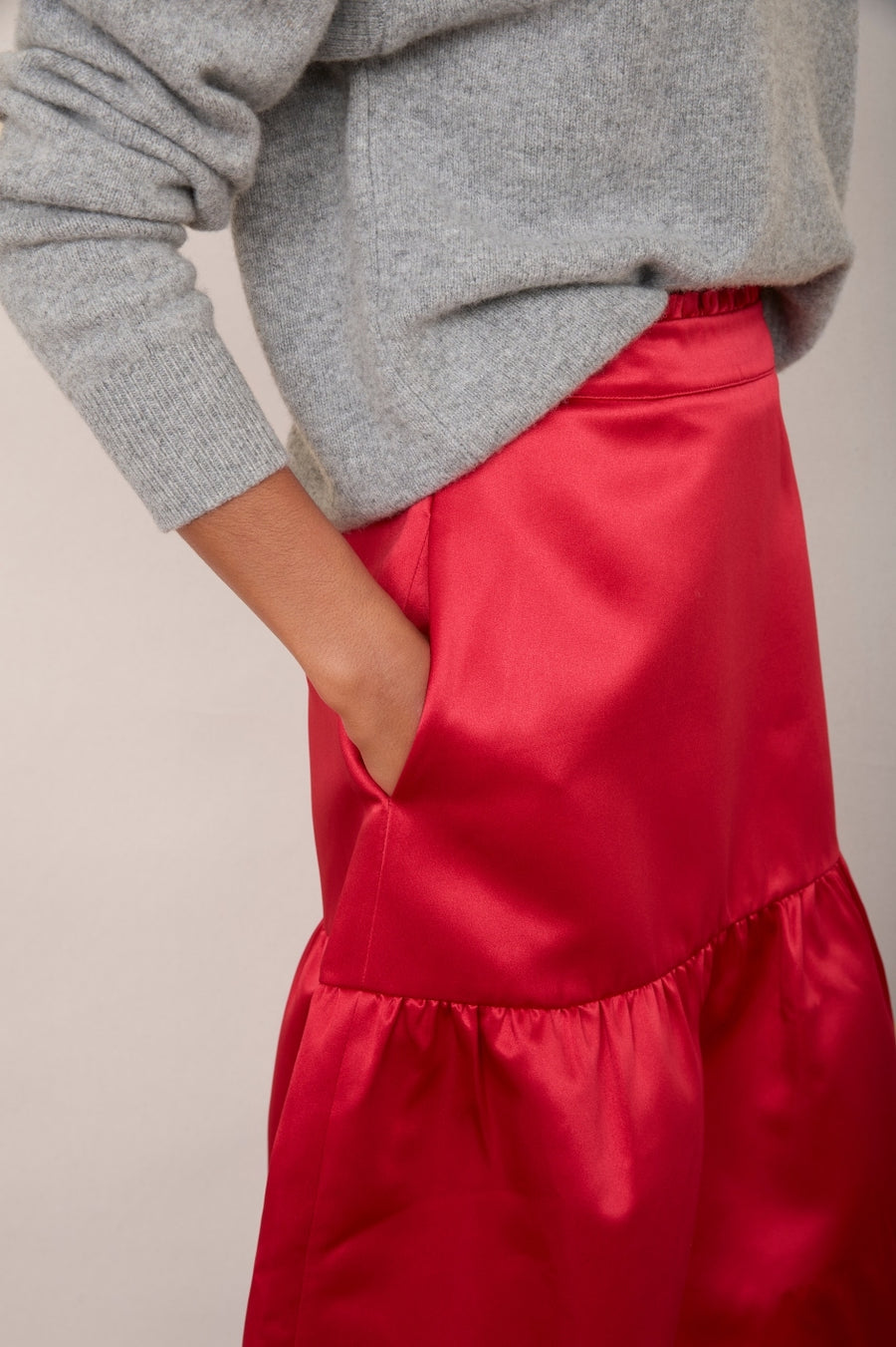 Phoebe Skirt - Poppy Red