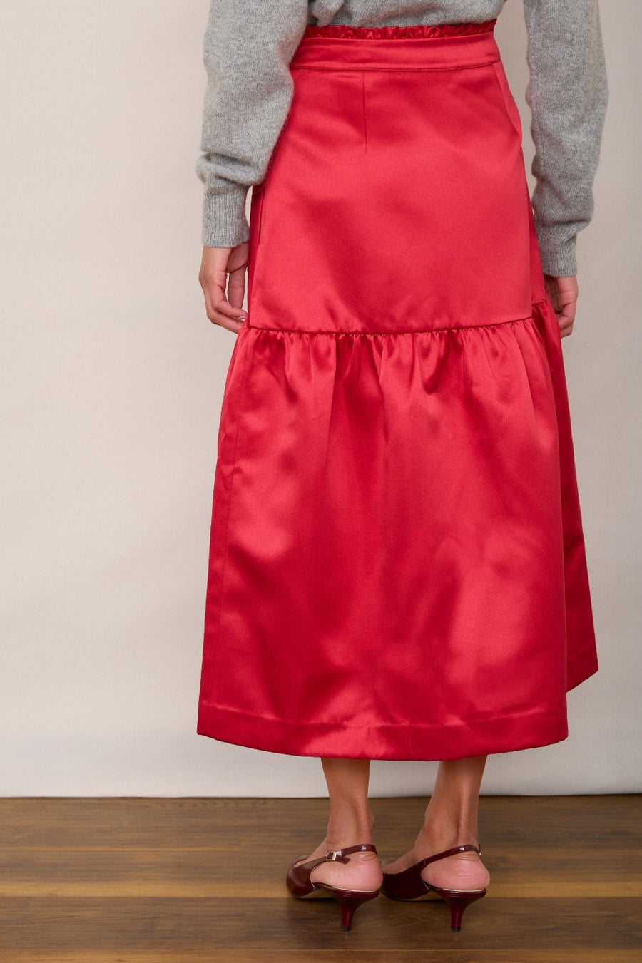 Phoebe Skirt - Poppy Red