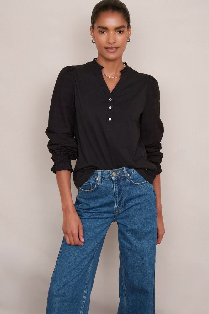 Renee Long Sleeve Top - Black