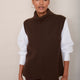 Riley Roll Neck Tank - Cocoa