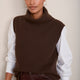 Riley Roll Neck Tank - Cocoa