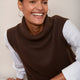 Riley Roll Neck Tank - Cocoa