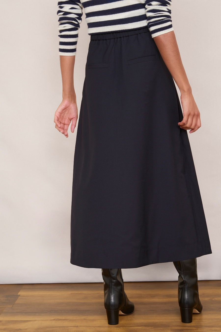 Romilly Wrapover Skirt - Midnight