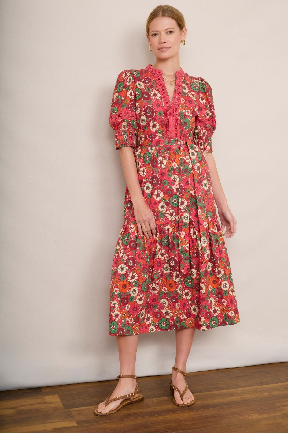 Rowan Dress - Pink Floral