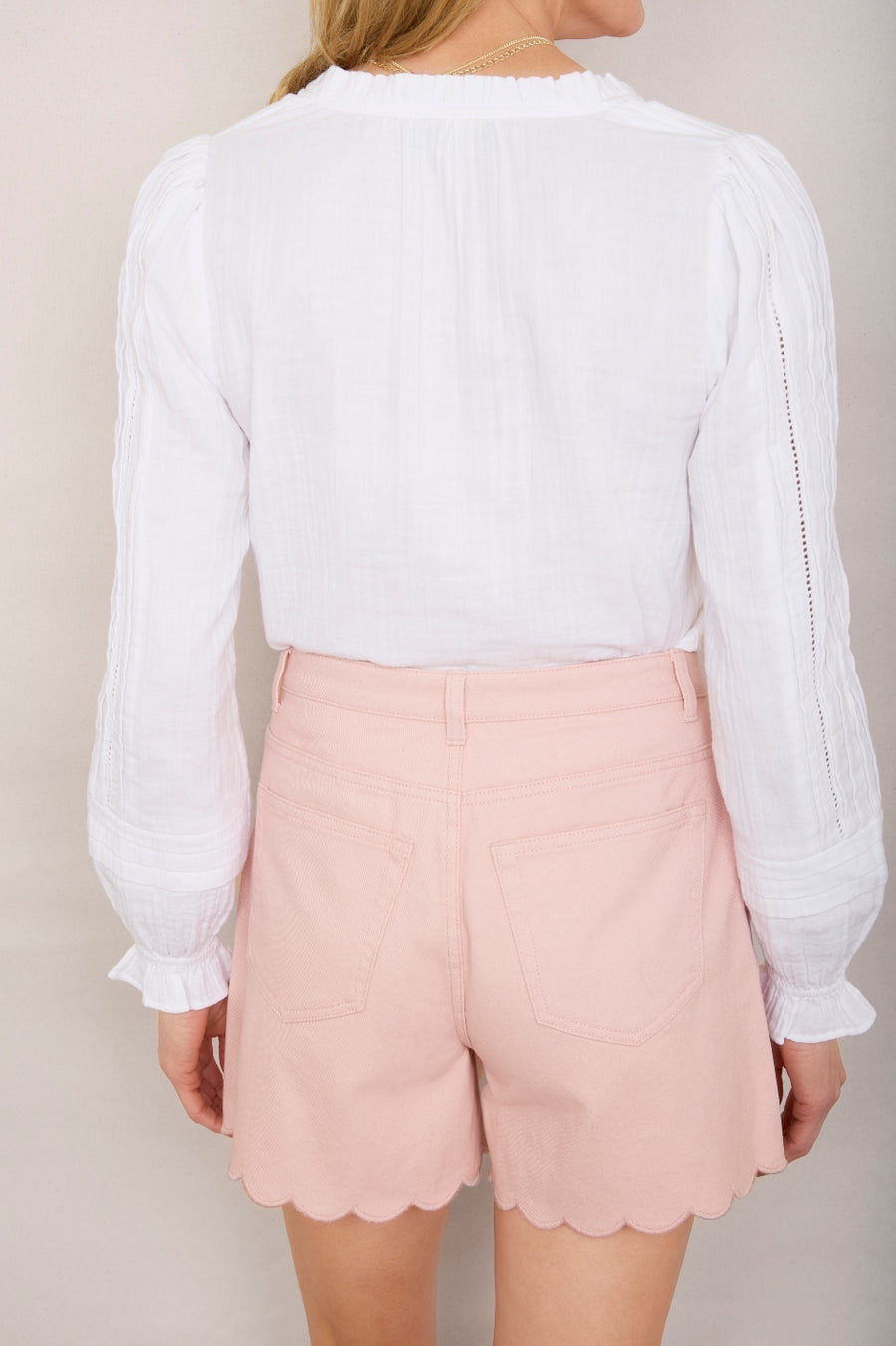 Ruby Scallop Short - Candy Floss Pink