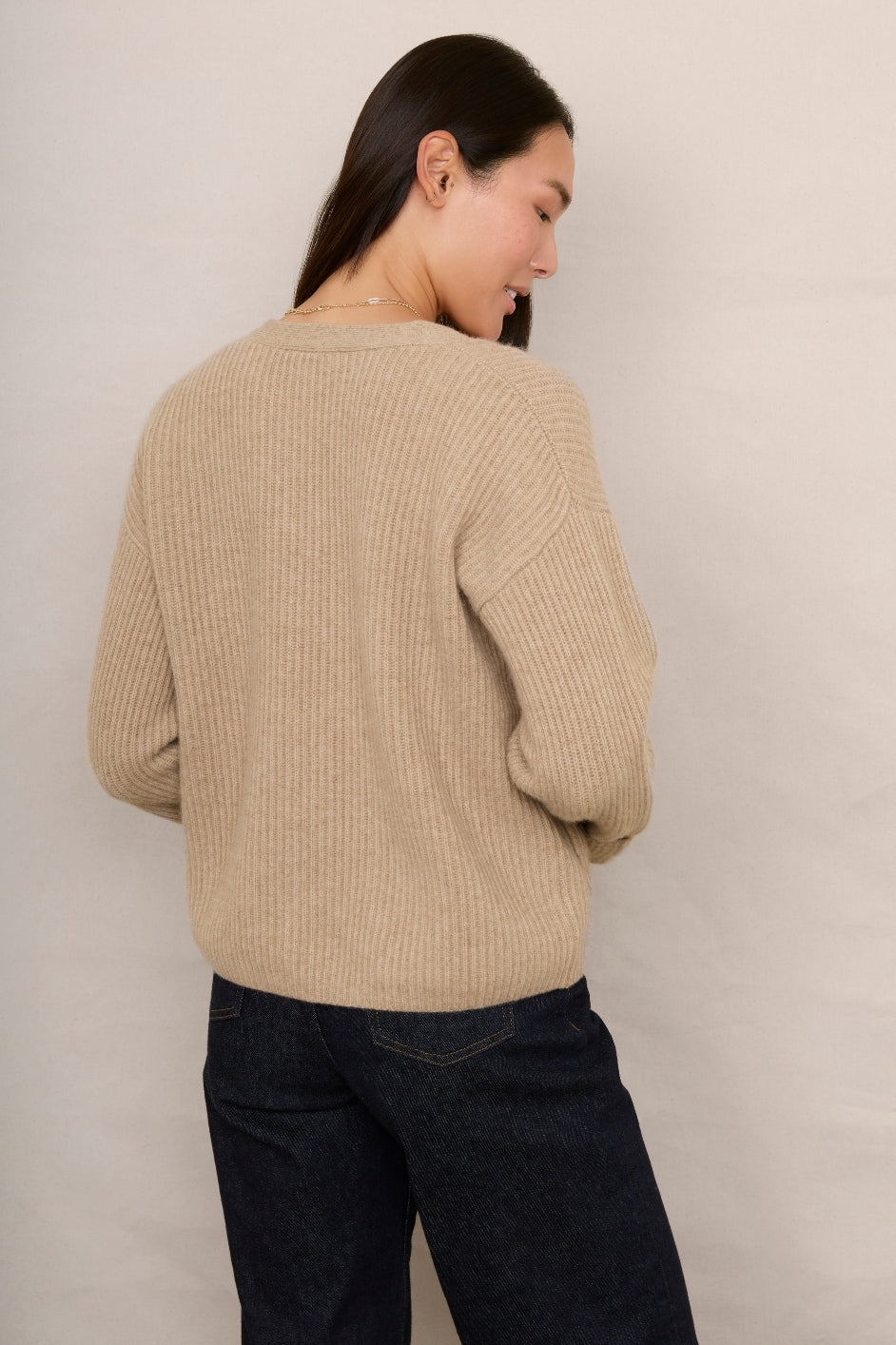 Ruth Cardigan - Taupe