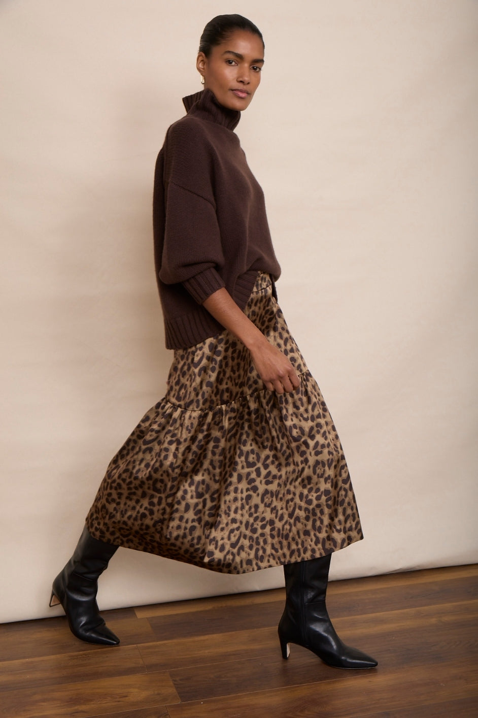 Saskia Skirt - Leopard