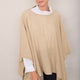 Seema Cashmere Travel Poncho - Oat Marl