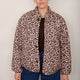 Shannon Reversible Borg Jacket - Leopard/Taupe