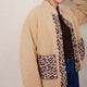 Shannon Reversible Borg Jacket - Leopard/Taupe