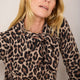 Sierra Tie Neck Jumper - Leopard