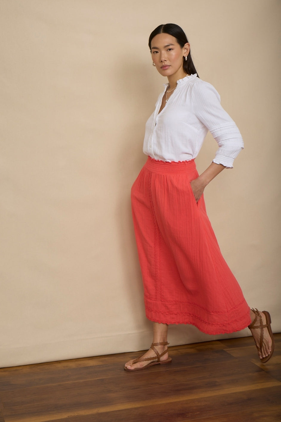 Sophia Skirt - Watermelon