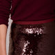 Suzy Sequin Skirt - Plum