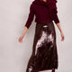 Suzy Sequin Skirt - Plum