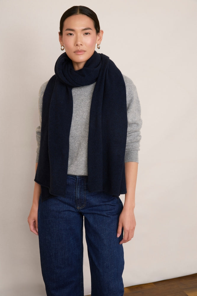 Mathilde Cashmere Scarf - Midnight