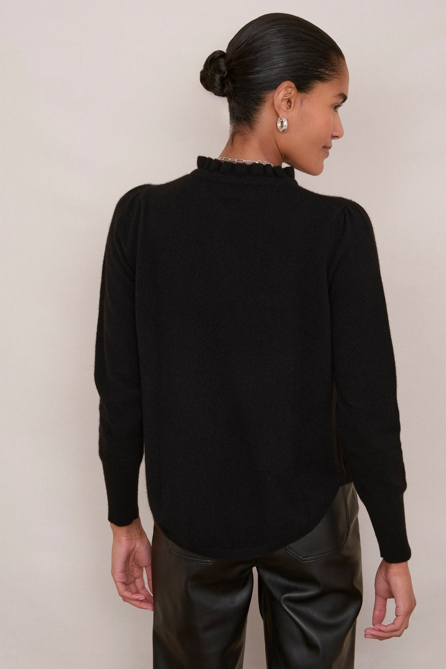 Tilda Tie Detail Jumper - Black