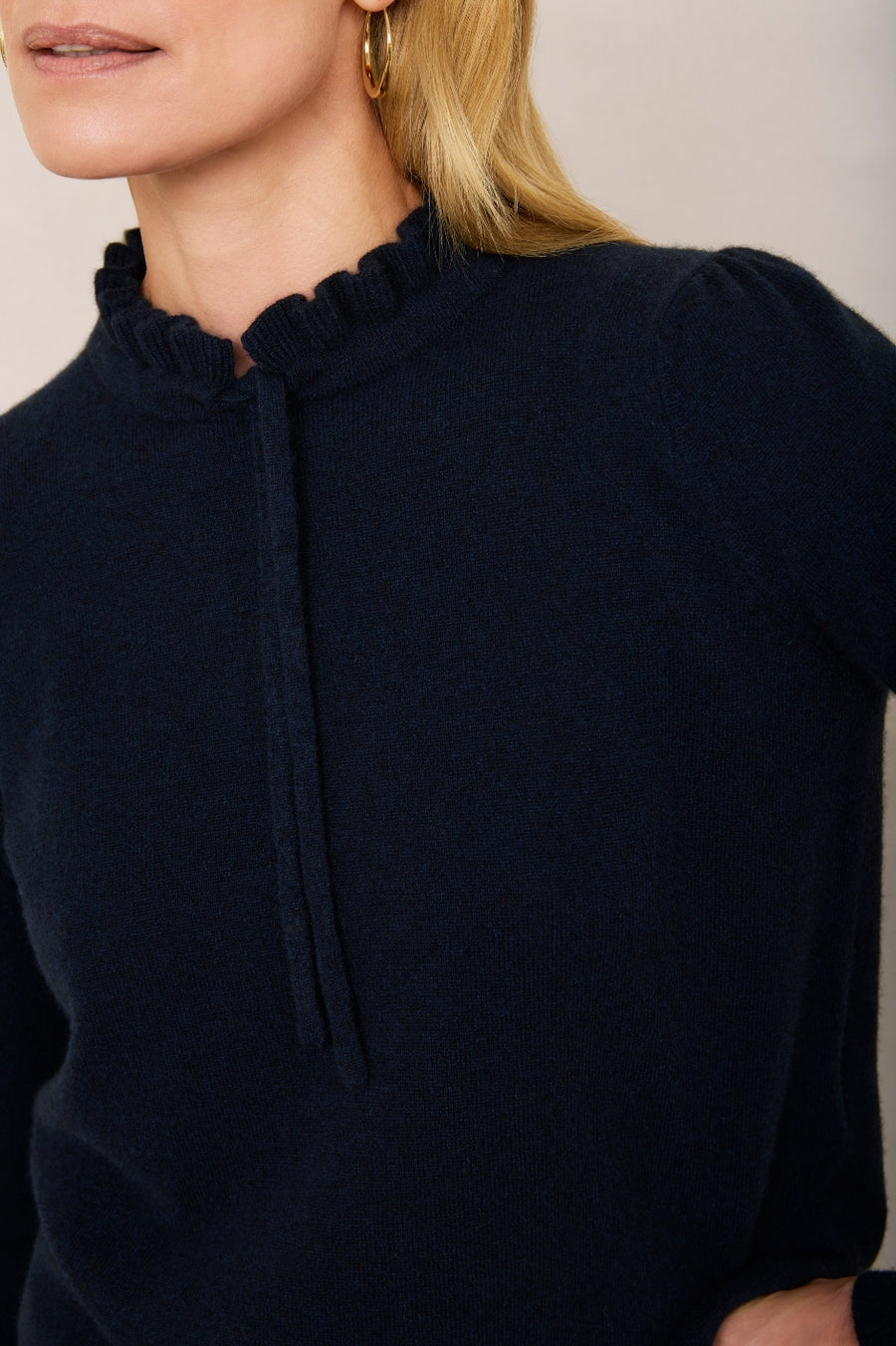 Tilda Tie Detail Jumper - Midnight