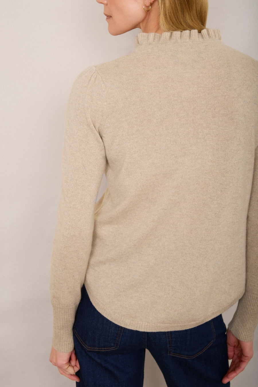 Tilda Tie Detail Jumper - Taupe