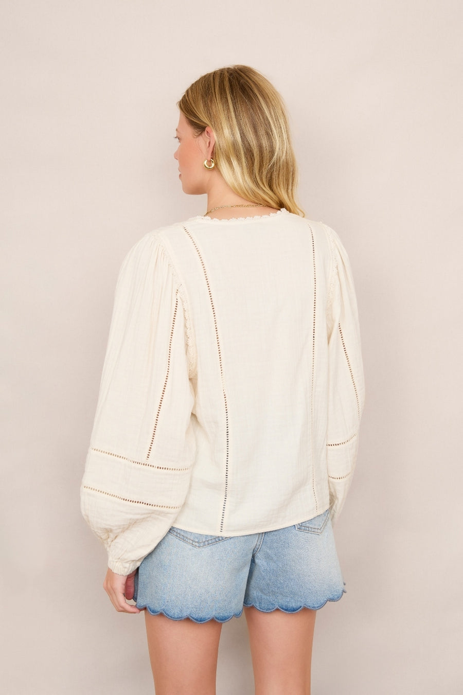 Tre Double Gauze Blouse - Ivory