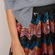 Vivienna Sequin Skirt - Multi Chevron