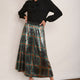 Vivienna Sequin Skirt - Tartan Multi