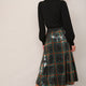 Vivienna Sequin Skirt - Tartan Multi