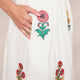 Yasmin Embroidered Skirt  - White