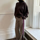 Charlotte Check Trouser - Tan/Plum