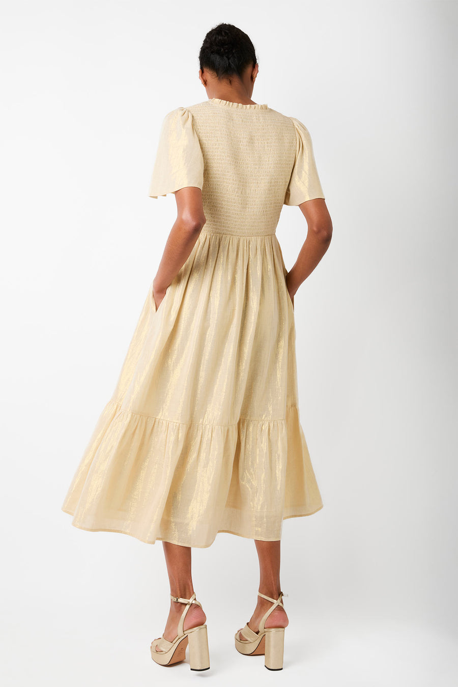 EF X Wyse Gold Shimmer Dress - Gold