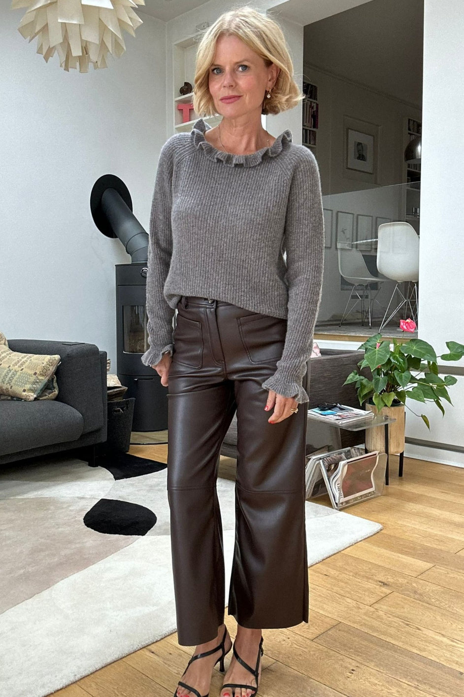 Leather Pants / Vintage Danier Brown Suede High Waist Leather Trousers /  Fall Pants / Work Trousers / Womens Vintage Pants