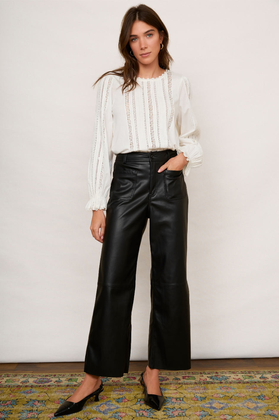 The 25 Best Wide-Leg Leather Trousers for Autumn | Who What Wear