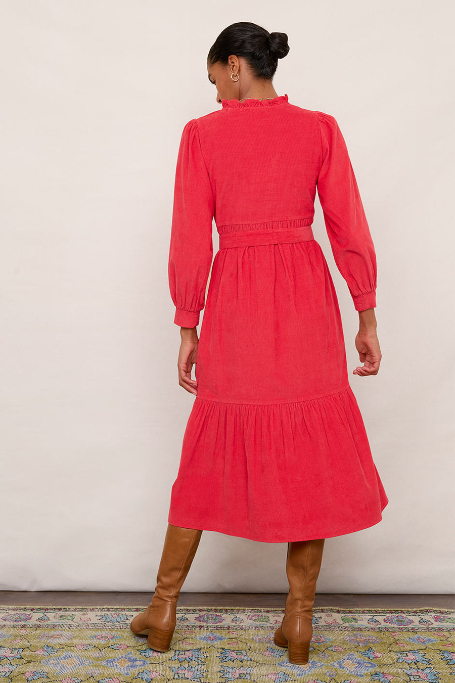 Nina Cord Dress - Red