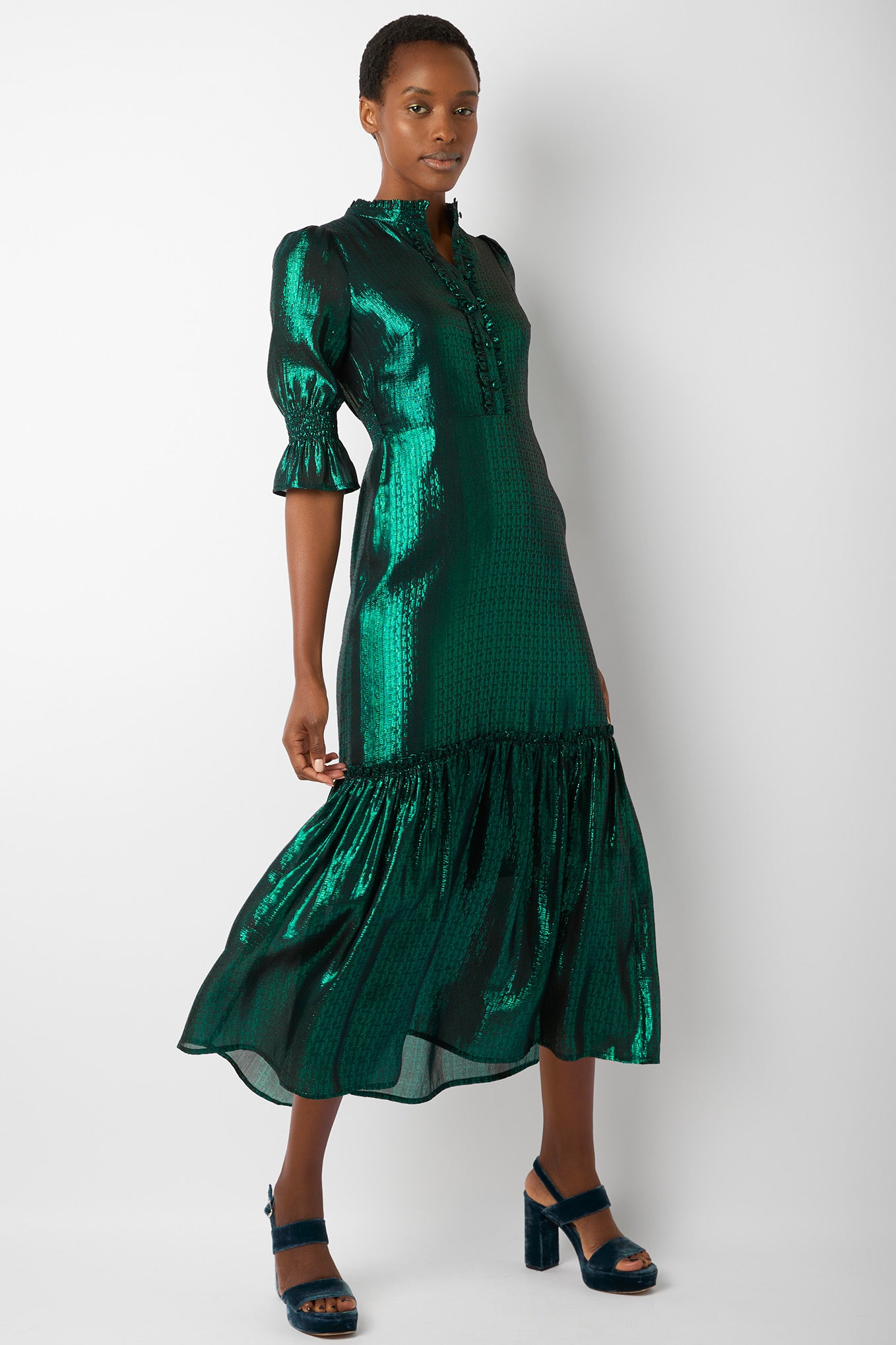 Emerald 2024 ruffle dress